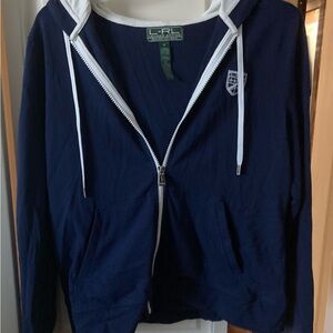 Lauren Ralph Lauren Navy Blue Zip-Up Jacket